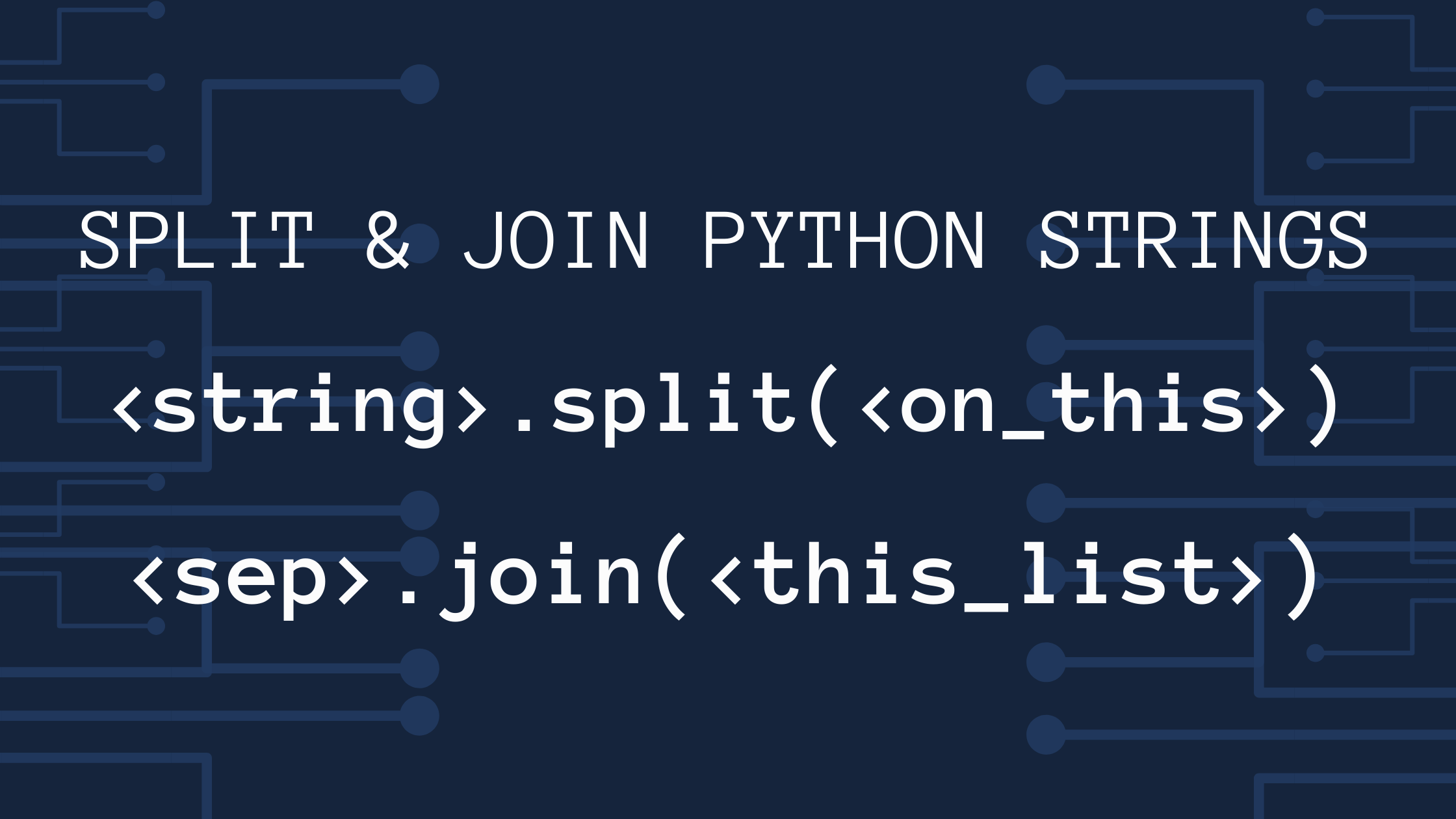 舉例說明Python字符串運算符 String split() 和 join() 方法