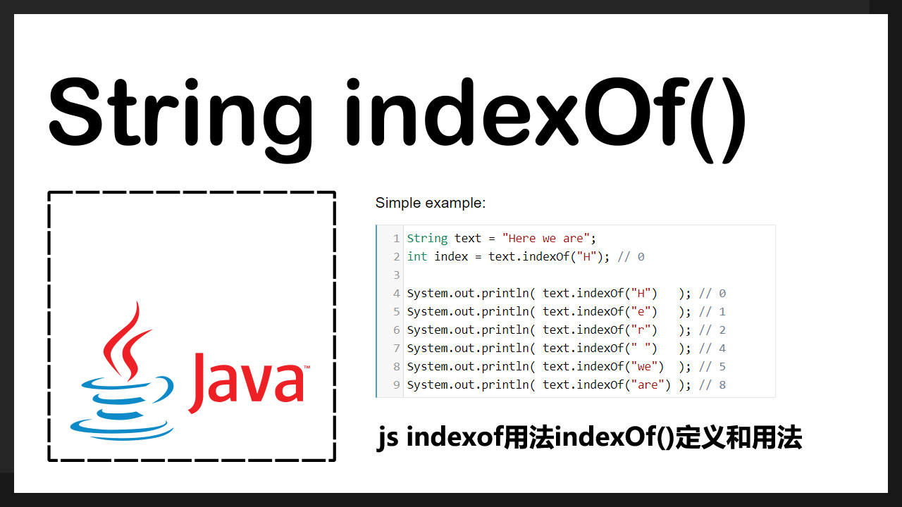 Js indexof用法indexOf()定義和用法